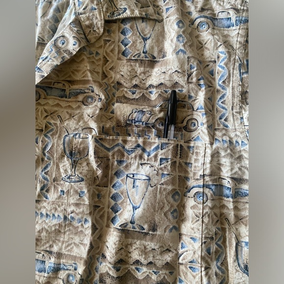Campia Moda Hawaiian Shirt casual button down size Large - Picture 4 of 7